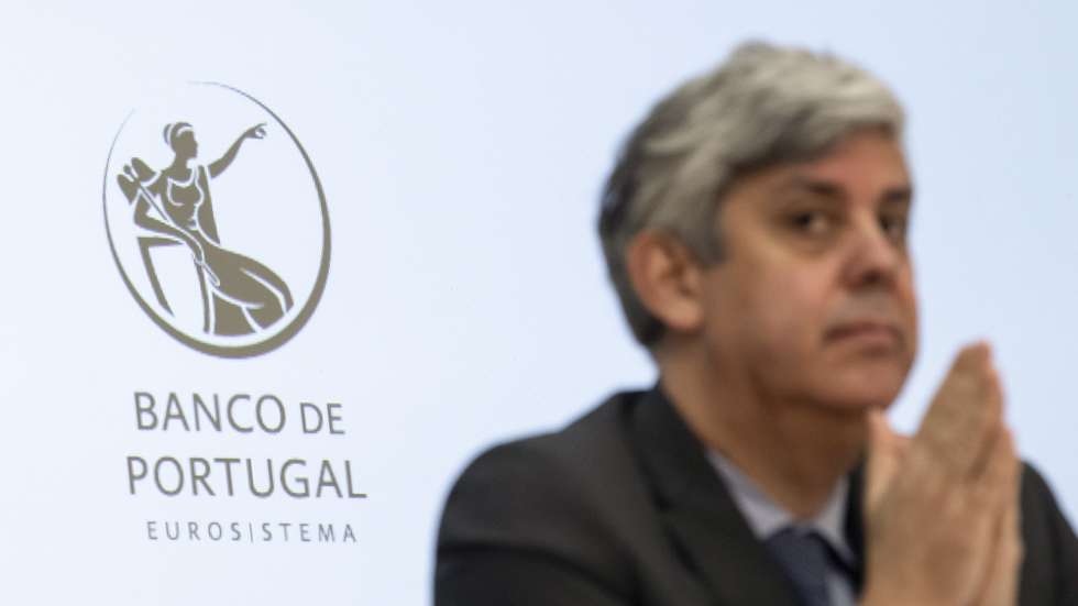 O governador do Banco de Portugal, Mário Centeno, durante a apresentação do Relatório de Estabilidade Financeira, no Banco de Portugal, em Lisboa, 17 de dezembro de 2020. JOSÉ SENA GOULÃO/LUSA