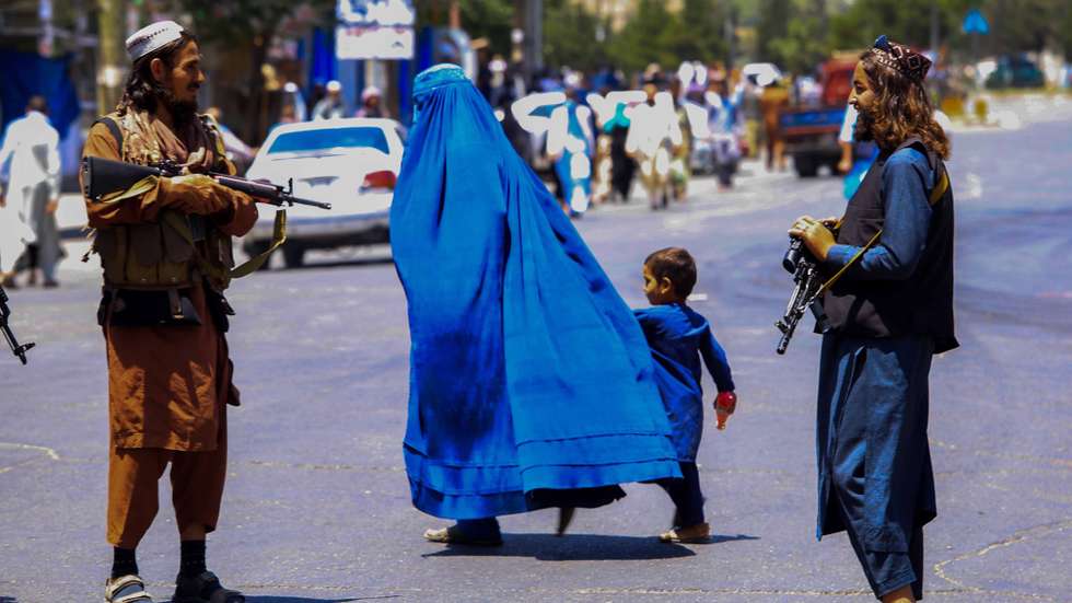 epa10115493 Taliban security stand guard in Kabul, Afghanistan, 11 August 2022. The Taliban's ascent to power on 15 August 2021 has led to Afghanistan being subjected to the strictest interpretation of Shariah or Islamic law, which has resulted in a complete reversal of the women's rights ensured in recent years. Meanwhile, the takeover has led to the country being isolated internationally, with the international community turning its back on the new Taliban government and imposing sanctions whose brunt is being borne by common Afghans. This has resulted in a severe humanitarian and economic crisis in Afghanistan, with just three percent of the population asserting that they had money to cover their basic needs, according to the report on the state of Afghan children by Inger Ashing, the CEO of nonprofit Save the Children.  EPA/STRINGER