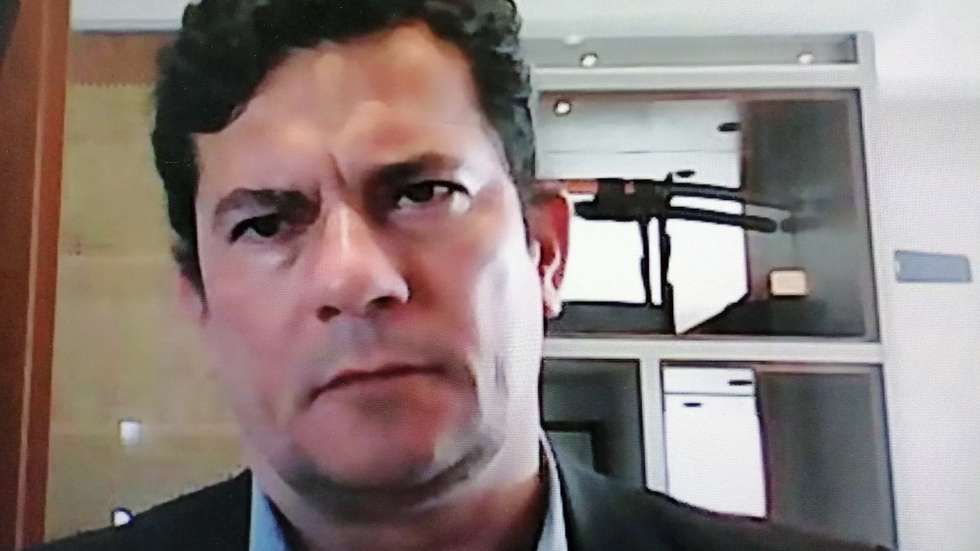 epa08536687 Screenshot showing Sergio Moro, former Minister of Justice and Public Security of Brazil, during a virtual interview with Efe, in Sao Paulo, Brazil, 08 July 2020 (issued 09 July). "I have doubts to what extent the autonomy of control bodies is guaranteed" for fighting corruption in the government of Jair Bolsonaro, Sergio Moro, famous for his fight against impunity in Brazil and powerful Minister of Justice and Justice, said in an interview. Public Security until April. Moro, 47, was judge of the "Lava Jato" anti-corruption mega-operation, which since 2014 took dozens of businessmen and politicians to prison, including former President Luiz Inacio Lula da Silva - who has been released since November 2019 after being imprisoned for one year and seven months.  EPA/Ceciclia Malavoglia BEST QUALITY AVAILABLE