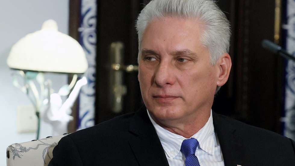 epa10317727 President of Cuba Miguel Diaz-Canel attends a meeting with the Deputy head of Russia&#039;s Security Council at the Gorky state residence outside Moscow, Russia, 21 November 2022. The Cuban president is on an official visit to Russia.  EPA/EKATERINA SHTUKINA/SPUTNIK/GOVERNMENT PRESS SERVICE / POOL MANDATORY CREDIT