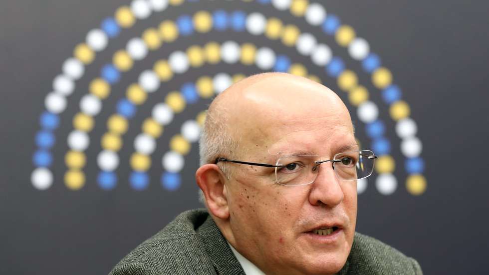O ministro de Estado e dos Negócios Estrangeiros, Augusto Santos Silva, intervém durante a conferência dos Órgãos Especializados em Assuntos da União dos Parlamentos da UE (COSAC), no âmbito da Dimensão Parlamentar da Presidência Portuguesa do Conselho da União Europeia, em Lisboa, 11 de janeiro de 2021. ANTÓNIO PEDRO SANTOS/LUSA