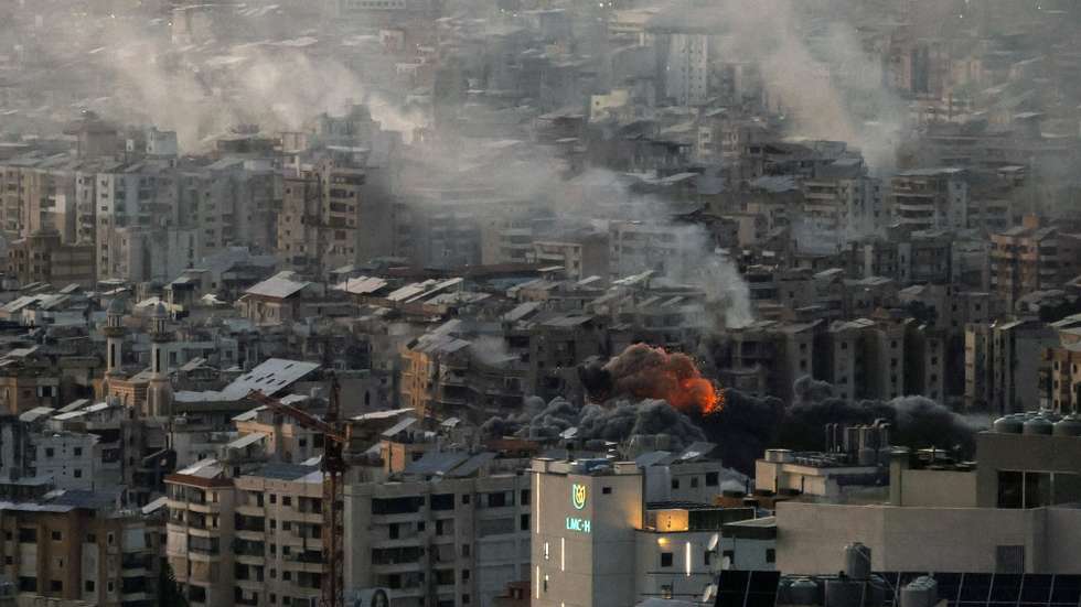 epa12799630 Smoke and flames rise following an Israeli airstrike on Dahieh, a predominantly Shia Muslim suburb in the south of Beirut, Lebanon, 06 March 2026. The Israeli military stated it is conducting strikes across the country targeting Hezbollah infrastructure and personnel. According to the Lebanese Ministry of Public Health, at least 123 people were killed and 683 others injured in airstrikes across Beirut's southern suburbs and villages in southern Lebanon.  EPA/WAEL HAMZEH