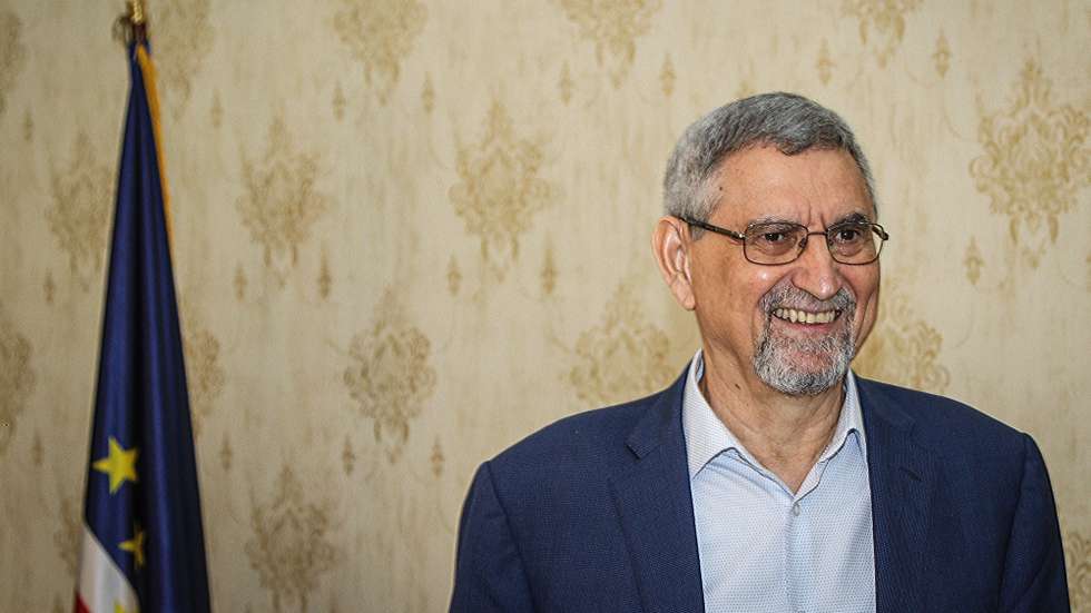 O Presidente da República de Cabo Verde, Jorge Carlos Fonseca, durante uma conferência de imprensa sobre as comemorações do 45.º aniversário da Independência Nacional, Praia, Cabo Verde, 2 de julho de 2020. FERNANDO DE PINA / LUSA