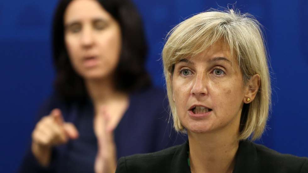 A ministra da Saúde, Marta Temido, durante a conferência de imprensa sobre o novo coronavírus (covid-19), realizada no Ministério da Saúde, em Lisboa, 23 de outubro de 2020. Portugal contabiliza hoje mais 31 mortos relacionados com a covid-19 e 2.899 novos casos confirmados de infeção com o novo coronavírus, segundo o boletim epidemiológico da Direção-Geral da Saúde (DGS). MANUEL DE ALMEIDA/POOL/LUSA