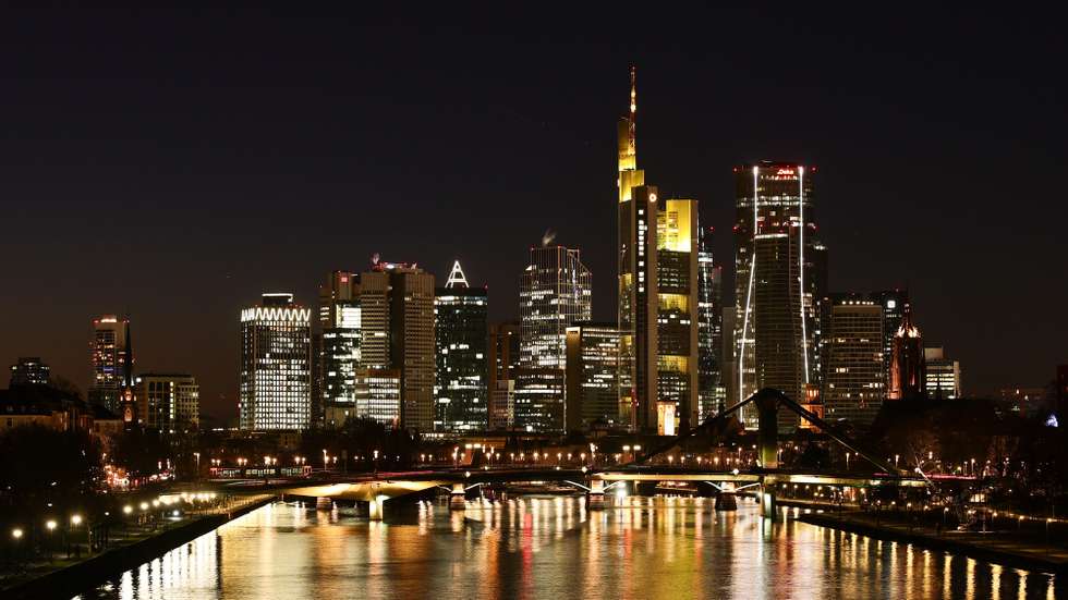 epa12618166 A view of the skyline of the financial district in Frankfurt am Main, Germany, 30 December  2025.  EPA/RONALD WITTEK