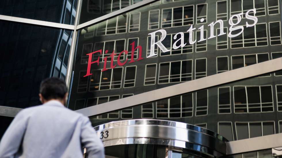 epa10781804 The offices of Fitch Ratings, one of three major credit rating agencies, in New York, New York, USA, 02 August 2023. Fitch downgraded the United States government credit rating from AAA to AA+, a change the company partially attributed to politics around the recent debt ceiling standoff.  EPA/JUSTIN LANE