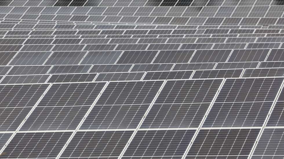 epa12193517 Solar panels are installed on the site of the Prealpes d'Azur Regional Natural Park, in Saint-Auban near Nice, southern France, 23 June 2025. The French National Assembly voted on 19 June for a temporary moratorium on new wind and solar energy projects pending an independent energy study. The Senate is expected to hold a final vote on 24 June.  EPA/SEBASTIEN NOGIER