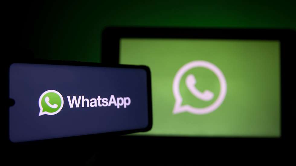 epa08967944 A photo illustration shows the logo of social media messaging application Whatsapp on a computer and a mobile telephone screen, in Paris, France, 27 January 2021. The popular application (app) Whatsapp has faced backlash after announcing on 04 January a change to its privacy policy under which users widely interpreted that personal information would be shared with the app's parent company, Facebook. Although the policy change allegedly was only to affect interactions with business accounts, it prompted millions of users to migrate to rival messaging applications such as Signal and Telegram.  EPA/IAN LANGSDON