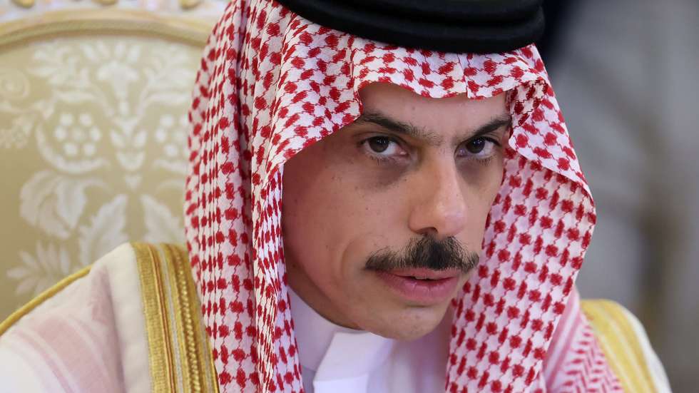 epa12214503 Saudi Arabia's Foreign Minister Prince Faisal bin Farhan Al-Saud attends a meeting with Russia's foreign minister in Moscow, Russia, 04 July 2025.  EPA/EVGENIA NOVOZHENINA / POOL