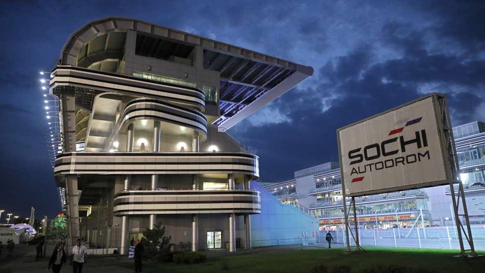 Uma imagem do Autódromo de Sochi, na Rússia, 28 de setembro de 2018