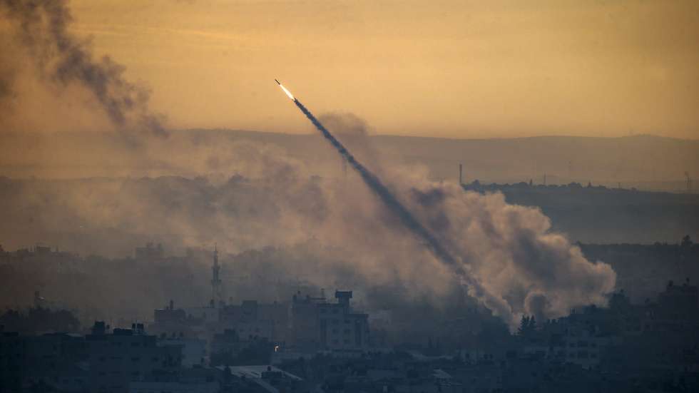 epa11638058 (FILE) - A rocket is launched from the coastal Gaza strip towards Israel by militants of the Ezz Al-Din Al Qassam militia, the military wing of Hamas movement, in Gaza City, 07 October 2023 (reissued 02 October 2024). Upcoming 07 October 2024, marks one year since the Palestinian militant group Hamas launched a surprise attack on Israel, killing 1,200, and one year since Israel began its war on Gaza, killing more than 41,000 and destroying the Palestinian enclave. On 07 October 2023, armed Palestinian groups led by Hamas launched a deadly assault on Israel, with rocket launches and thousands of militants breaching the Gaza-Israel security barrier to attack Israeli communities and military bases near Gaza and central Israel and taking dozens of hostages. Israel, then, officially declared a state of war against Hamas, setting the stage for a major military response in the strip.  EPA/MOHAMMED SABER