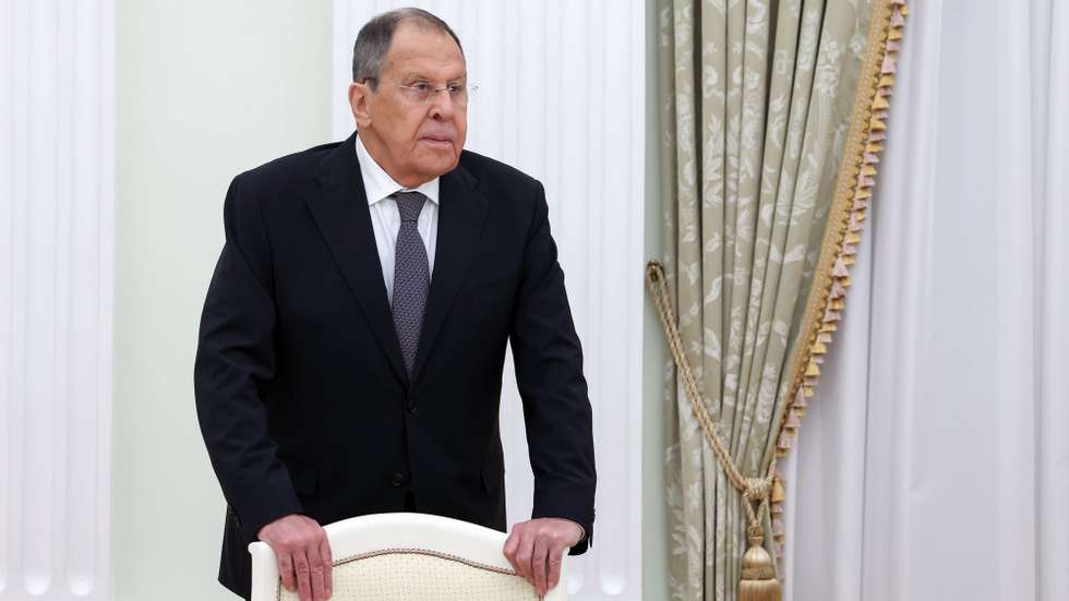 epa12485871 Russian Foreign Minister Sergei Lavrov attends a meeting of Russian President Vladimir Putin and North Korean Foreign Minister Choe Son Hui in Moscow, Russia, 27 October 2025.  EPA/VYACHESLAV PROKOFYEV/KREMLIN / POOL MANDATORY CREDIT