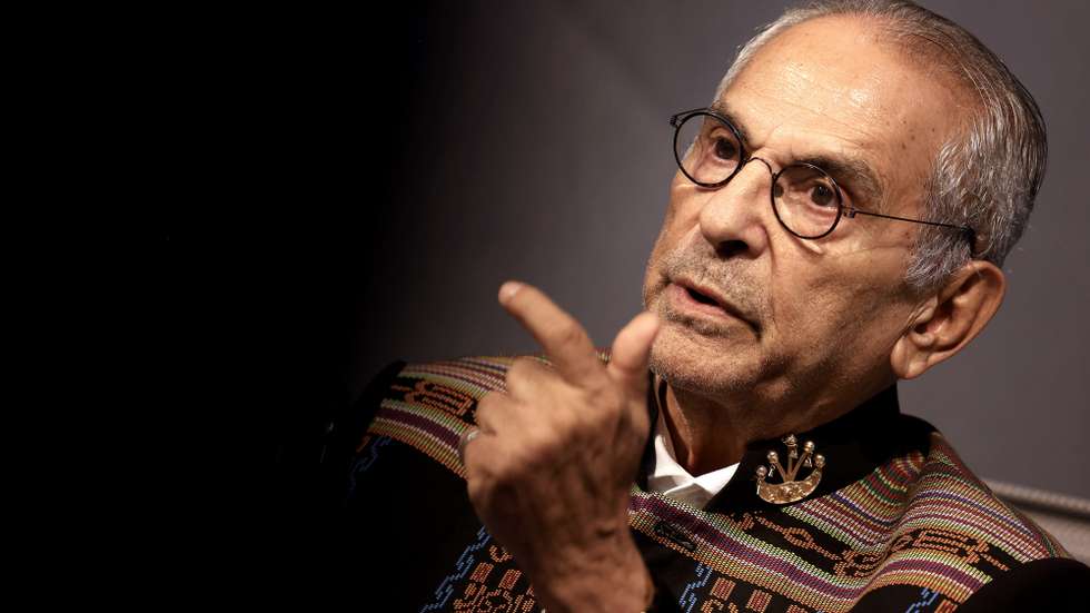 epa12046644 Timor-Leste President Jose Ramos-Horta speaks during his public lecture on 'Timor-Leste: From Conflict to Peace, Security, and Regional Integration' in Sofia, Bulgaria, 22 April 2025.  EPA/VASSIL DONEV