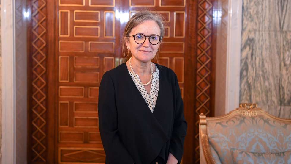 epa09495908 A handout photo made available by the Presidency of Tunisia shows shows newly appointed Prime Minister Najla Bouden Romdhane, after her meeting with Tunisia's President at the Carthage Presidential Palace in Tunis, Tunisia, 29 September 2021. Kais Saied instructed Najla Boden, to form a government as soon as possible. Tunisian President Saied suspended the country's parliament and dismissed the Prime Minister Hichem Mechichi on 25 July 2021.  EPA/PRESIDENCY OF TUNISIA HANDOUT  HANDOUT EDITORIAL USE ONLY/NO SALES