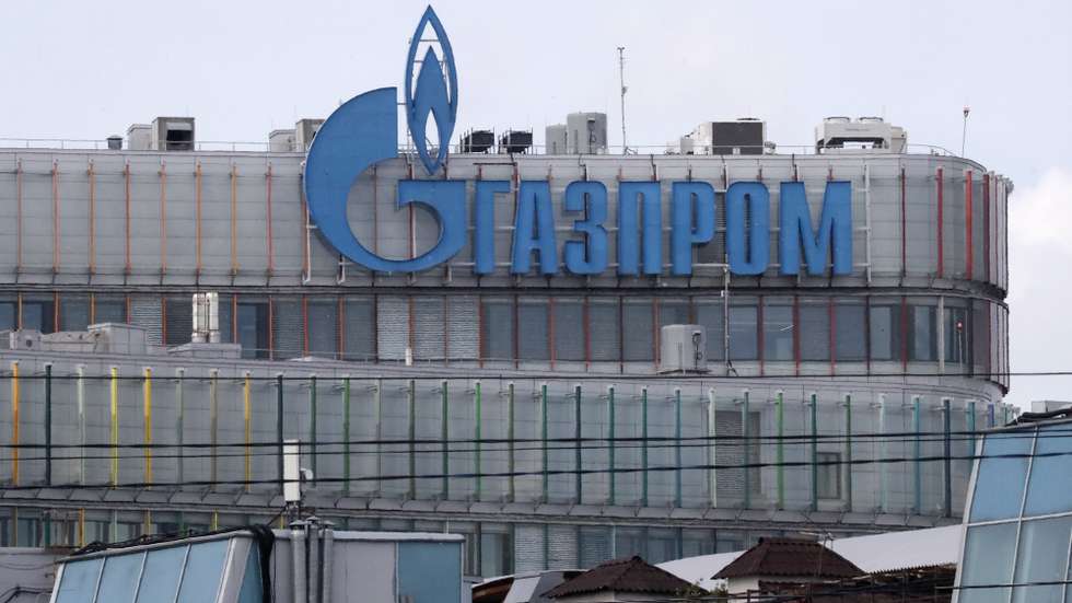 epa09989840 A Gazprom office in St. Petersburg, Russia, 01 June 2022. Gazprom has confirmed on the day the suspension of gas supplies to Denmark's Orsted as well as to Shell Energy Europe Limited 'due to failure to pay in rubles.' Russian President Putin announced on 31 March that he signed a decree on transitioning to payments for Russian natural gas in rubles for 'unfriendly countries', threatening supply disruption unless target nations comply.  EPA/ANATOLY MALTSEV