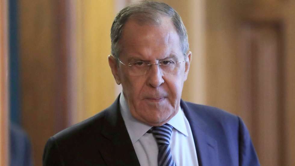 epa10312309 Russian Foreign Minister Sergey Lavrov attends a meeting of the Council of Heads of the Subjects of the Russian Federation under the Ministry of Foreign Affairs in Moscow, Russia, 18 November 2022.  EPA/MAXIM SHIPENKOV