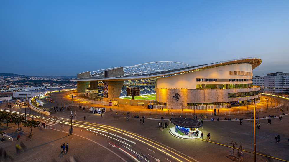 General view outside of the Dragao Stadium prior to the Portuguese First League soccer match, FC Porto vs Maritimo, to be held at Dragao stadium in Porto, Portugal, 30 January 2022. OCTÁVIO PASSOS/LUSA