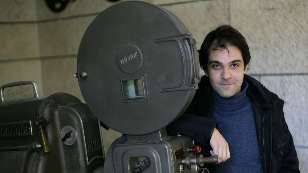 Entrevista ao realizador, Sandro Aguilar, que decorreu no Forum Lisboa, irá estrear o seu filme "A Zona", no próximo dia 30 de Abril, no Cinema São Jorge. Lisboa, 22 Abril de 2008. (ACOMPANHA TEXTO)  MIGUEL A.LOPES / LUSA