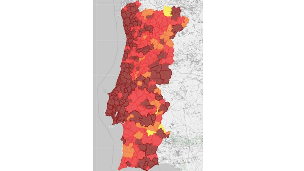 Faixa litoral é a mais afetada pela classificação de risco "Extremamente Elevado"