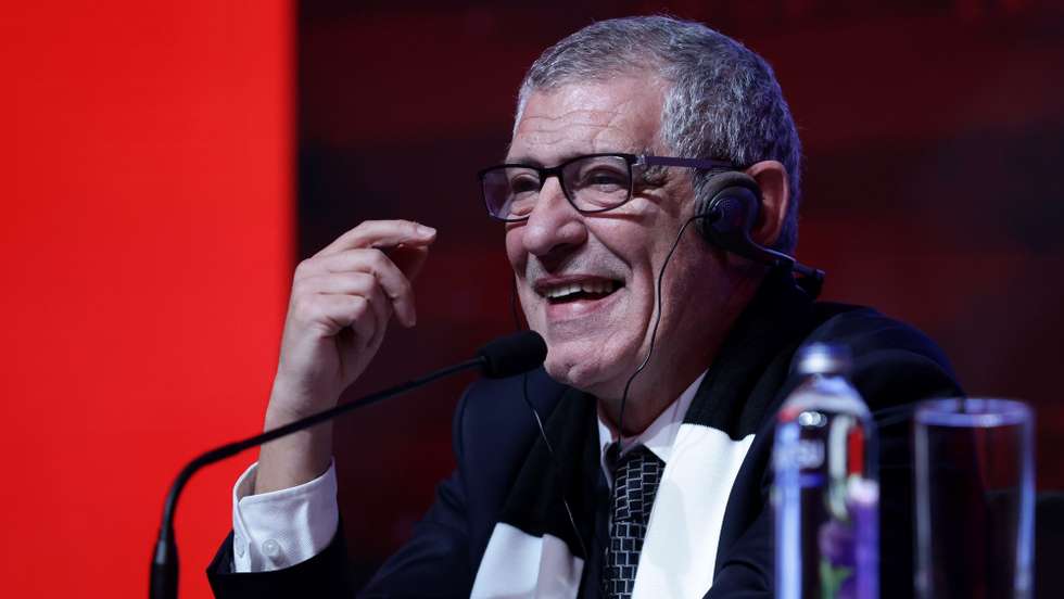 epa11065582 Besiktas' new head coach Fernando Santos attends a press conference and signing ceremony in Istanbul, Turkey, 09 January 2024. Santos is officially presented as new head coach of the Turkish Super Lig club.  EPA/ERDEM SAHIN