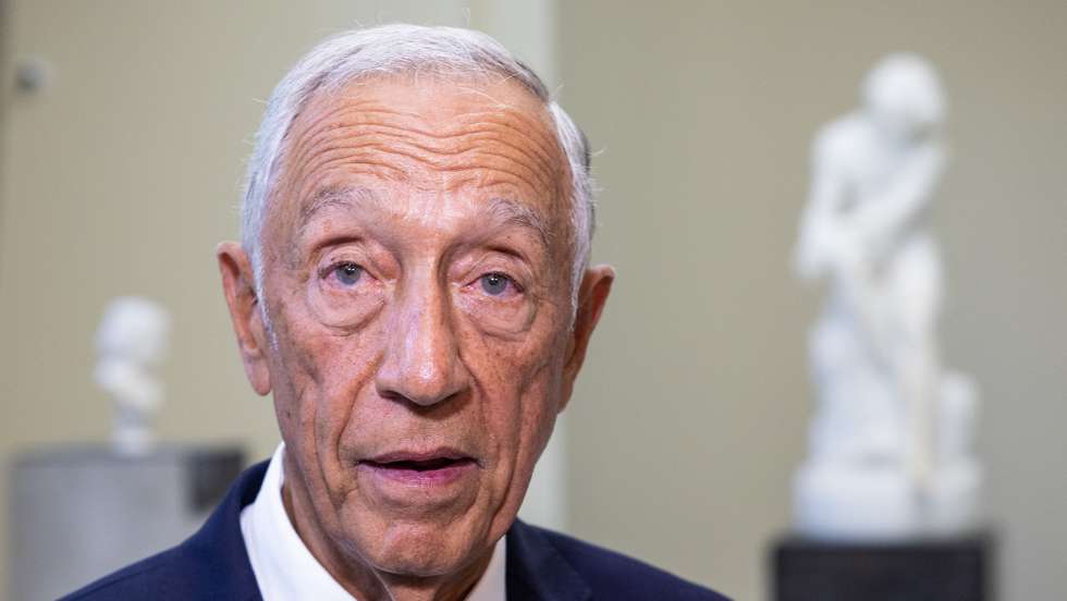 O Presidente da República, Marcelo Rebelo de Sousa, preside ao lançamento da edição fac-símile de um caderno de viagens do Soares dos Reis no Museu Nacional Soares dos Reis, Porto, 24 de junho de 2024. JOSÉ COELHO/LUSA