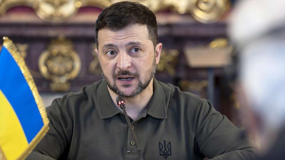 epa11816545 A handout photo made available by the Quirinal Presidential Palace (Palazzo del Quirinale) Press Office shows Ukrainian President Volodymyr Zelensky during a meeting at the Quirinal Palace in Rome, Italy, 10 January 2025.  EPA/PAOLO GIANDOTTI/QUIRINAL PALACE PRESS OFFICE HANDOUT HANDOUT EDITORIAL USE ONLY/NO SALES