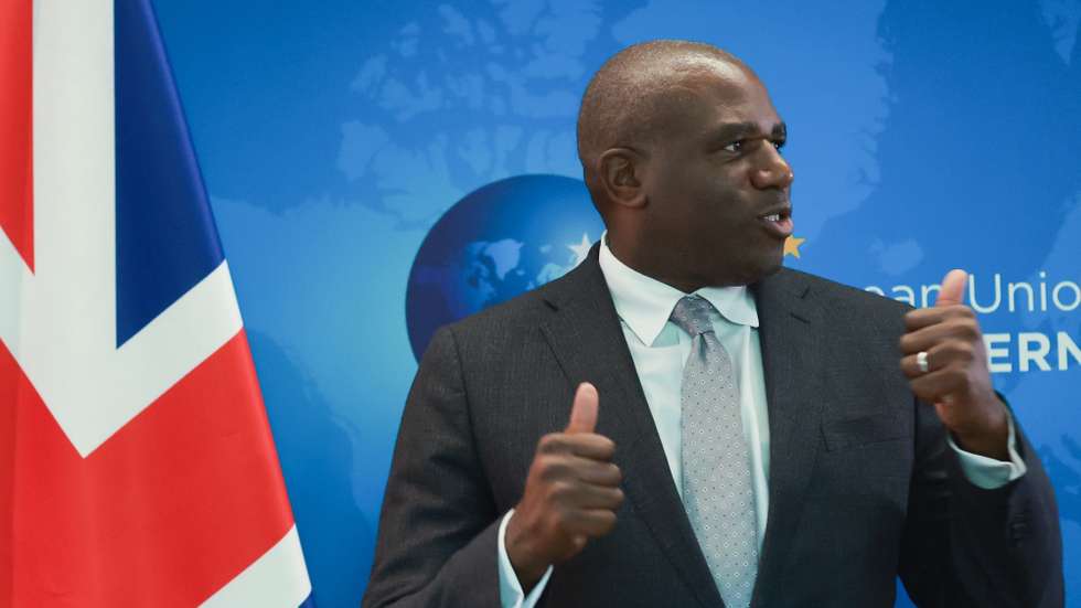 epa12170259 British Foreign Secretary David Lammy looks on ahead of a meeting in Brussels, Belgium, 11 June 2025. The UK and Spain earlier have struck a deal over Gibraltarâ€™s future, concluding four years of on-off negotiations, with the two sides agreeing on measures to ensure people can move freely across the land border between Gibraltar and Spain with no checks, and to introduce Eurostar-style dual border checks at the airport.  EPA/OLIVIER HOSLET