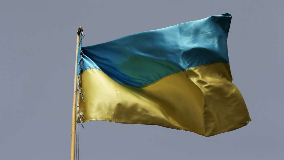 A picture from 01 Abril of an Ukranian flag in the Odessa Internat Center for Invalid Kids, a place where users are making national flags and balaclavas for military checkpoints instead of the usual tipical chothes  from Odessa, 03 Abril 2022. On 24 February Russian troops had entered Ukrainian territory in what the Russian president declared a 'special military operation', resulting in fighting and destruction in the country, a huge flow of refugees, and multiple sanctions against Russia. NUNO VEIGA/LUSA