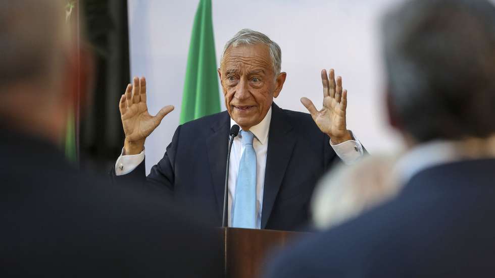 O Presidente da República, Marcelo Rebelo de Sousa, durante a intervenção na receção à comunidade portuguesa no Consulado Geral de Portugal em São Paulo, no âmbito da deslocação ao Brasil, onde está a realizar uma visita oficial, São Paulo, 3 de julho de 2022. PAULO NOVAIS/LUSA
