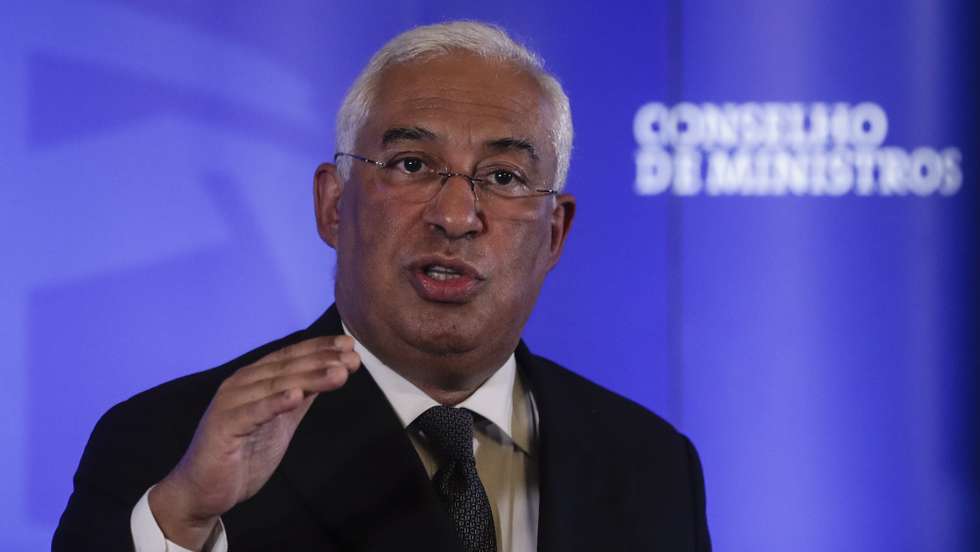 O primeiro-ministro, António Costa, apresenta em conferência de imprensa as conclusões da reunião de Conselho de Ministros,  realizada no Palácio da Ajuda em Lisboa, 12 de novembro de 2020. TIAGO PETINGA/LUSA