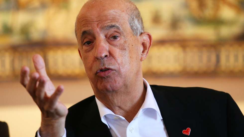 O comendador Joe Berardo, durante a apresentação à comunicação social do Museu Berardo Estremoz, dedicado ao azulejo, que abre ao público no dia 26 de julho com a exposição "800 Anos de História do Azulejo", Estremoz, 22 de julho de 2020. NUNO VEIGA/LUSA