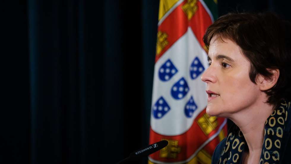 A ministra da Presidência, Mariana Vieira da Silva, participa no briefing da primeira reunião do Conselho de Ministros do XXIII Governo, no Palácio Nacional da Ajuda, em Lisboa, 1 de abril de 2022. MÁRIO CRUZ/LUSA