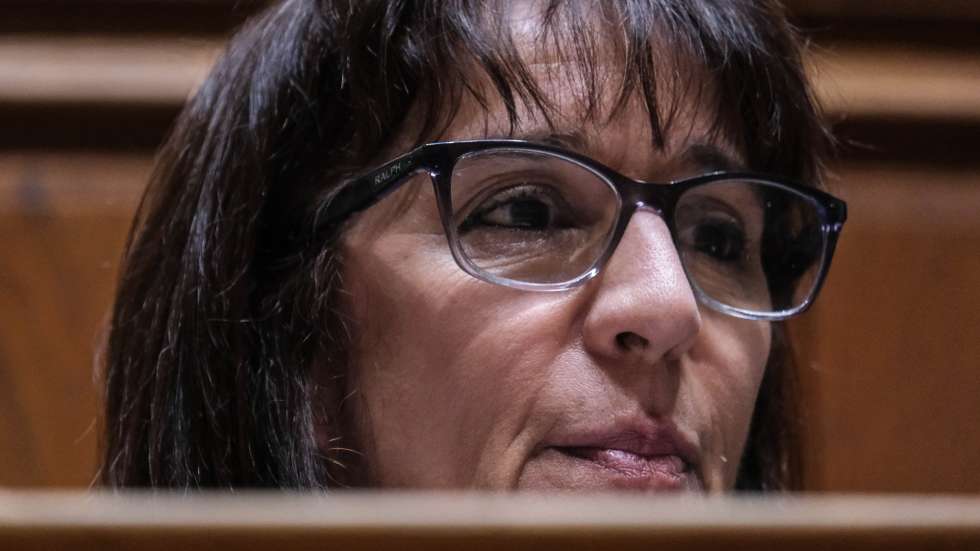 A ministra da Defesa Nacional, Helena Carreiras, durante a sua audição na Comissão de Orçamento e Finanças no âmbito da apreciação, na especialidade, da Proposta de Lei n.º 4/XV/1.ª (GOV) — Aprova o Orçamento do Estado para 2022, na Assembleia da República, em Lisboa, 9 de maio de 2022. MÁRIO CRUZ/LUSA