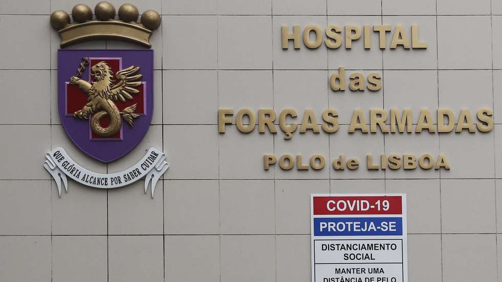 Hospital das Forças Armadas, Lisboa, 27 de janeiro de 2021. JOÃO RELVAS/LUSA
