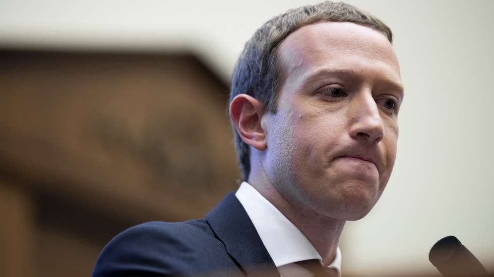 epa08925055 Chairman and CEO of Facebook Mark Zuckerberg testifies before the US House Financial Services Committee hearing on 'An Examination of Facebook and Its Impact on the Financial Services and Housing Sectors', on Capitol Hill in Washington, DC, USA, 23 October 2019 (reissued 07 January 2021). Media reports on 07 January 2021 state Facebook has suspended US President Donald Trump from his Facebook account. The suspension will last at least two weeks and could be expanded indefinitely Facebook said. The move comes after recent remarks by President Trump.  EPA/MICHAEL REYNOLDS *** Local Caption *** 55572719
