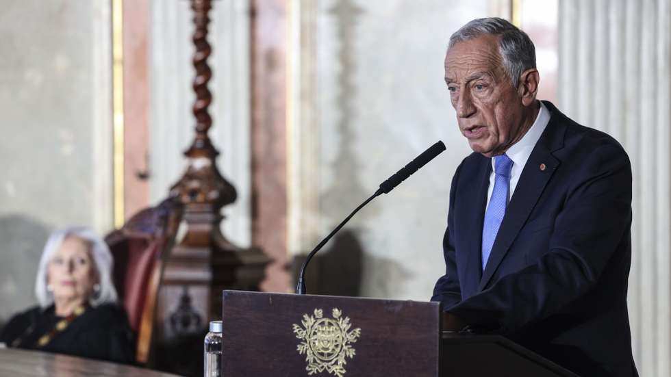O Presidente da República, Marcelo Rebelo de Sousa, intervém na cerimónia de abertura do ano judicial organizada pelo Supremo Tribunal de Justiça, pela Procuradoria-Geral da República e pela Ordem dos Advogados, esta tarde no Salão Nobre do Supremo Tribunal de Justiça em Lisboa, 10 de janeiro de 2023. MIGUEL A. LOPES/LUSA