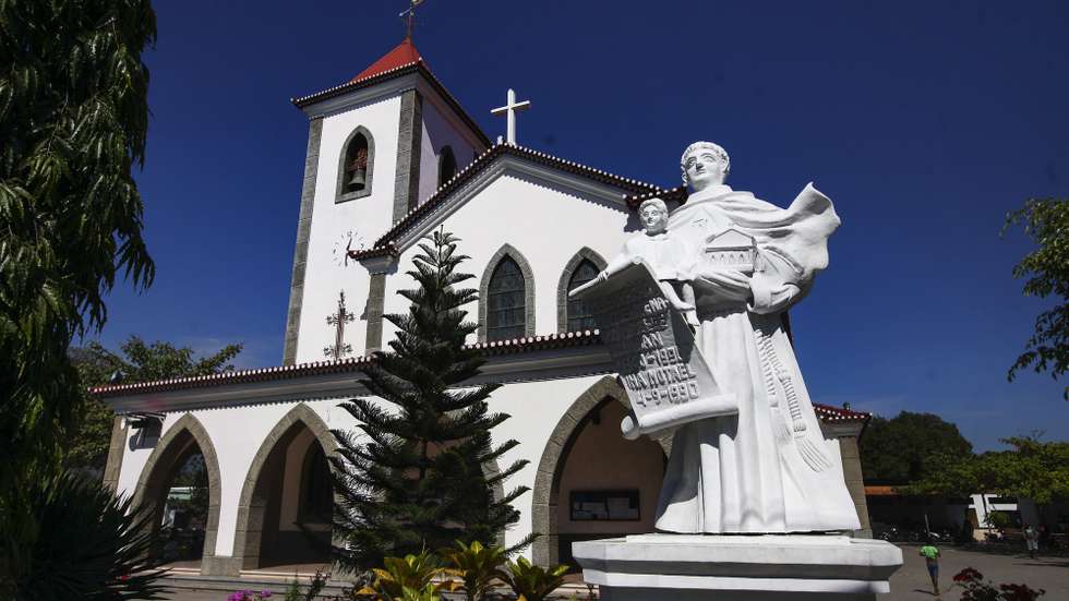 Igreja da paróquia de Santo António Motael, diocese de Díli, Timor-Leste, 20 de julho de 2017. NUNO VEIGA/LUSA