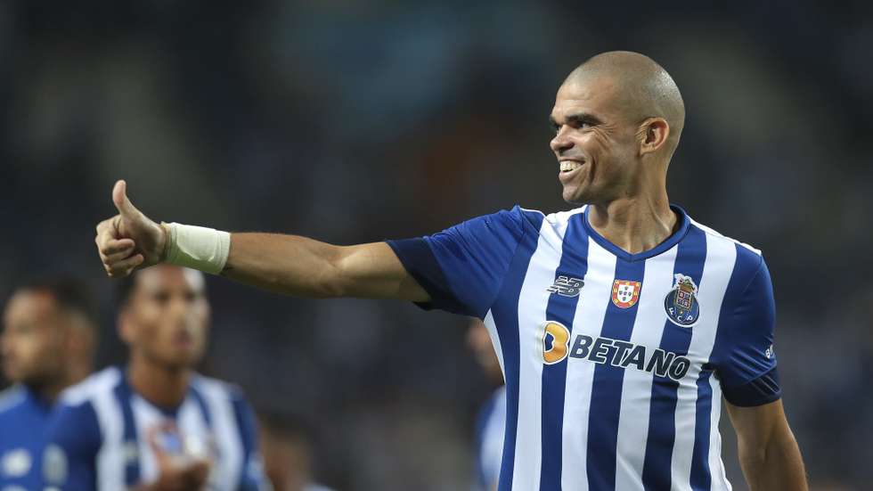 FC Porto’s Pepe reacts during FC Porto team presentation for the season 2022/2023 friendly soccer match with AS Monaco held at Dragão Stadium, Porto, Portugal, 23rd July 2022. MANUEL FERNANDO ARAUJO/LUSA