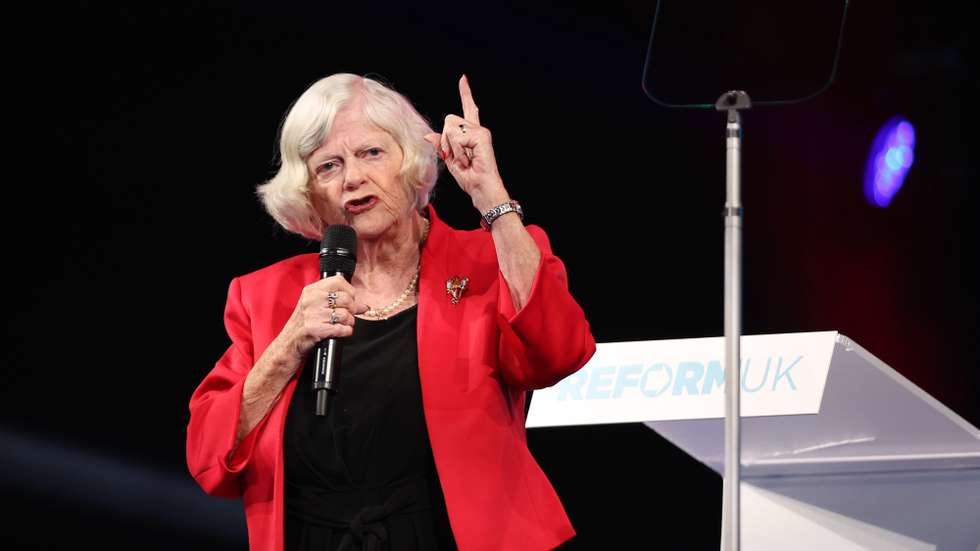 epa13102893 FILE Reform UK's Immigration and Justice spokesperson Ann Widdecombe delivers a speech during the Reform UK National Conference in Birmingham, Britain, 20 September 2024 (reissued 10 July 2026). Ann Widdecombe has died aged 78, her management announced 10 July 2026.  EPA/ADAM VAUGHAN