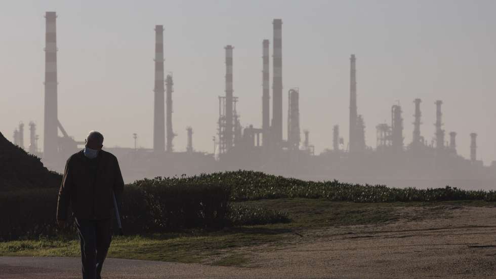 Refinaria da Petrogal em Leça da Palmeira, 24 de fevereiro de 2021. JOSÉ COELHO/LUSA