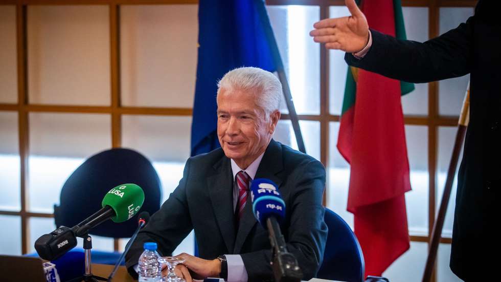 O presidente da Confederação Empresarial de Portugal (CIP), António Saraiva, durante uma conferência de imprensa sobre o  impacto da guerra nos diversos setores da economia nacional, na sede da CIP, em Lisboa, 23 de março de 2022. JOSÉ SENA GOULÃO/LUSA