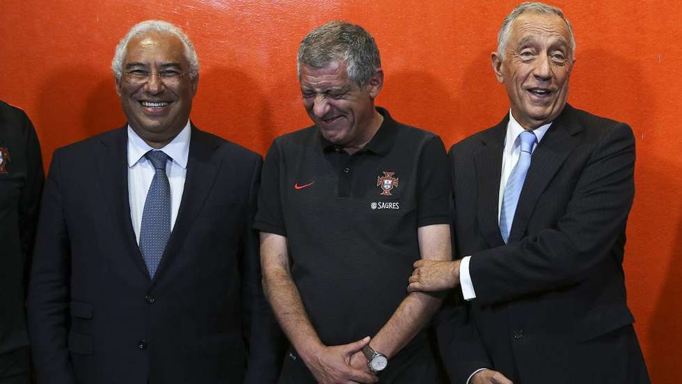 Marcelo em junho de 2016, ano em que Portugal venceu o Europeu de Futebol