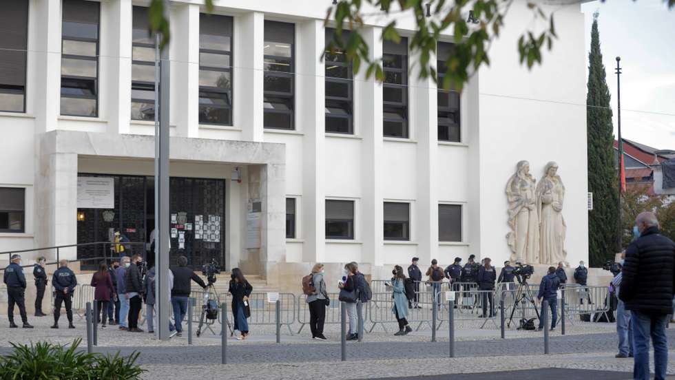 Tribunal de Santarém, no dia do início do julgamento dos arguidos no processo de “Tancos”