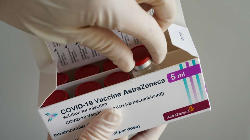 epa09048646   A nurse holds a vile of the AstraZeneca vaccine against COVID-19 during the inoculation of patients at a private medical practice as part of a pilot project in the state of Brandenburg during the coronavirus pandemic in Senftenberg, Germany, 03 March 2021. Several German states are allowing vaccinations against COVID-19 to begin in a limited number of private medical practices with the aim of expanding venues that offer the vaccines beyond the current mass vaccination centers. While Germany's vaccination rollout has been hampered by less than anticipated shipments of vaccine, the volume of shipments has begun increasing, leading to higher weekly numbers of vaccinations.  EPA/Sean Gallup / POOL