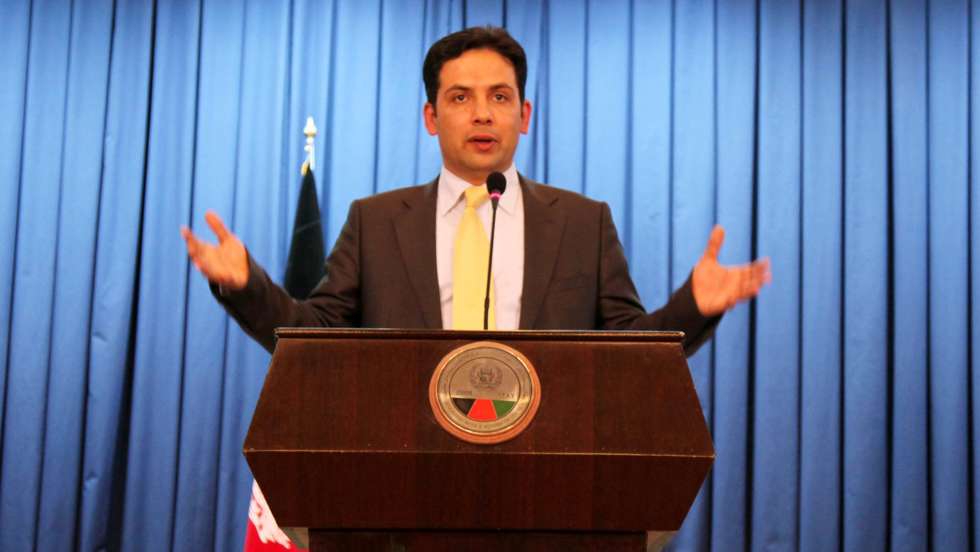 epa02346484 Waheed Omer, Afghan president's  spokesman talks with journalists  during a press conference in Kabul Afghanistan, on 20 September 2010. Omer Waheed said on behalf of Afghan President Karzai that it is too early to judge the quality of this weekend's parliamentary vote.  Election officials said final results could be delayed because a UN-backed complaint commission is expected to look into thousands of allegations of fraud and complaints, mainly from losing candidates.  EPA/S. SABAWOON