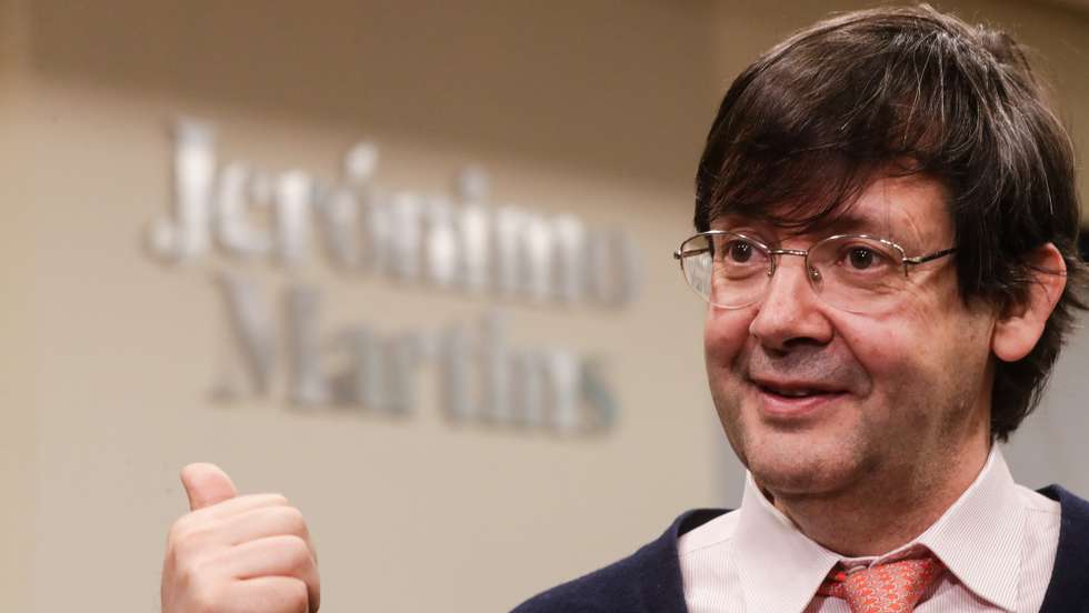 O presidente do conselho de administração da Jerónimo Martins, Pedro Soares dos Santos, fala em entrevista à Agência Lusa na sede da empresa em Lisboa, 03 de março de 2021. (ACOMPANHA TEXTO DA LUSA DE 04 DE MARÇO DE 2021) TIAGO PETINGA/LUSA