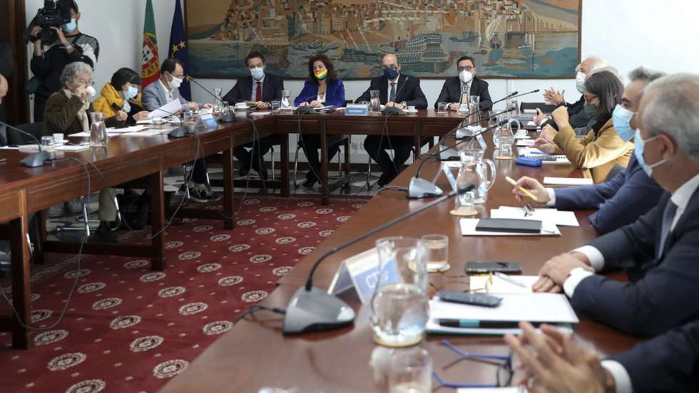 Reunião da Concertação Social esta manhã em Lisboa, 16 de novembro de 2021. ANTÓNIO COTRIM/LUSA