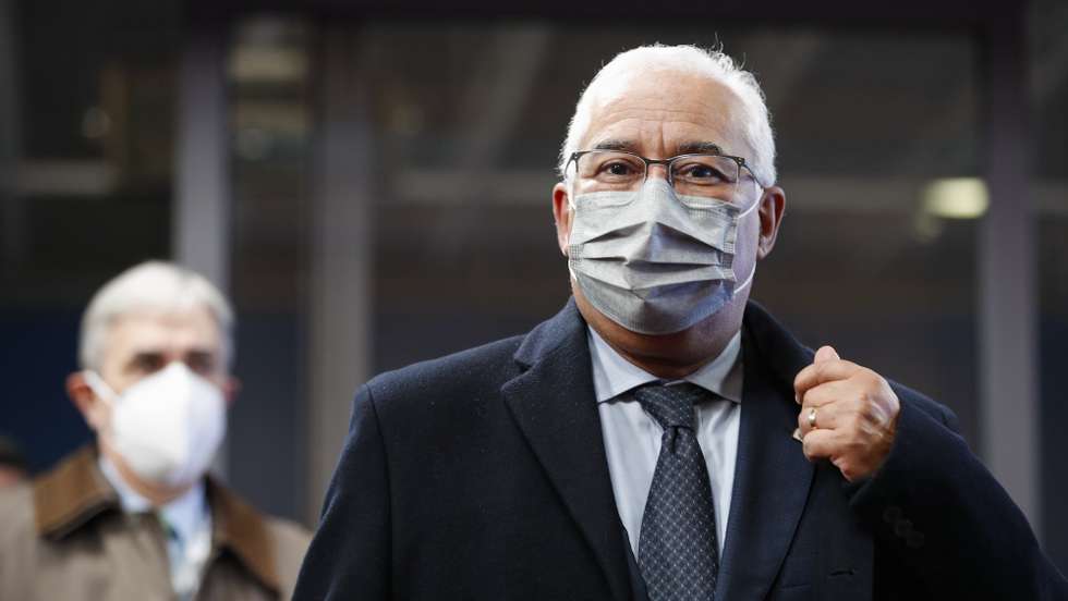 epa09643332 Portugal's Prime Minister Antonio Costa attends the Eastern Partnership summit at the European Council Building in Brussels, Belgium, 15 December 2021. EU leaders will try to rescue their outreach to five former Soviet republics of eastern Europe, all of which would-be partners undermined by Russian meddling and regional strife.  EPA/JOHANNA GERON / POOL