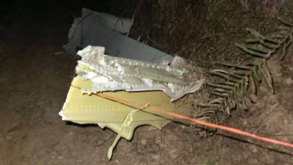 epa09841566 A view of debris from a China Eastern Airlines that crashed into a mountainside in Tengxian County, Guangxi region, southern China, 21 March 2022 (issued 22 March 2022). A China Eastern Airlines Boeing 737-800 with 132 people on board crashed in southern China on a flight from Kunming to Guangzhou on 21 March 2022, according to China&#039;s Civil Aviation Administration.  EPA/STRINGER CHINA OUT