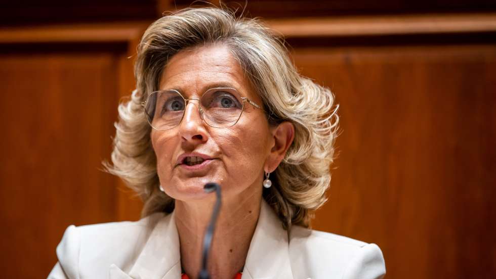A ministra da Coesão Territorial, Ana Abrunhosa, durante a sua audição na comissão de Orçamento e Finanças, na Assembleia da República em Lisboa, 5 de maio de 2022. JOSÉ SENA GOULÃOLUSA
